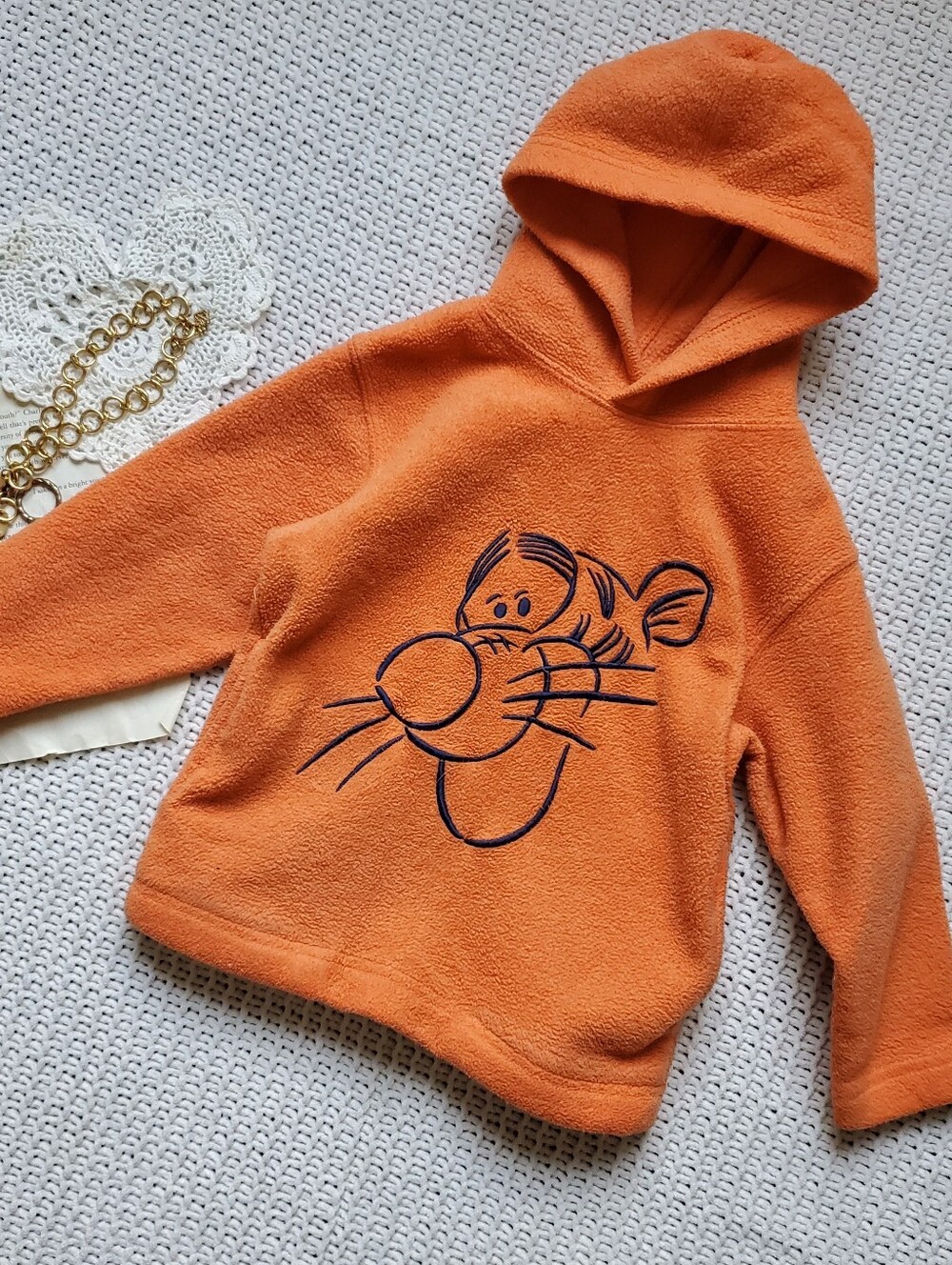 Vtg Toddlers Tigger Fleece Hoodie